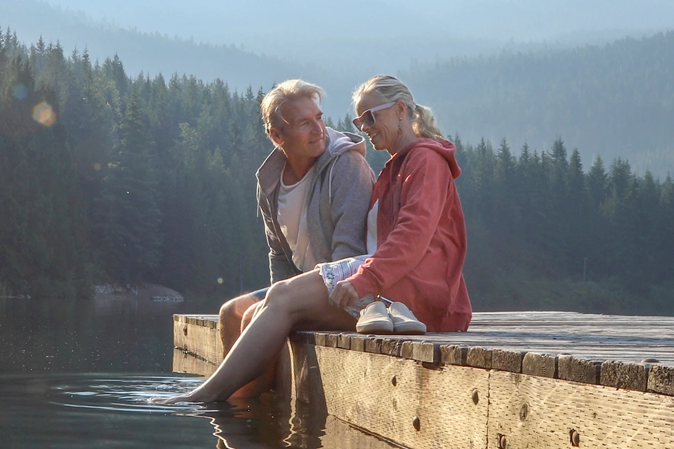 Couple on dock